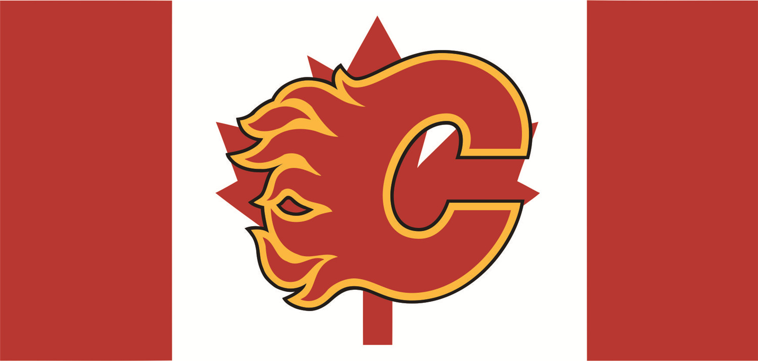 Calgary Flames Flags iron on heat transfer